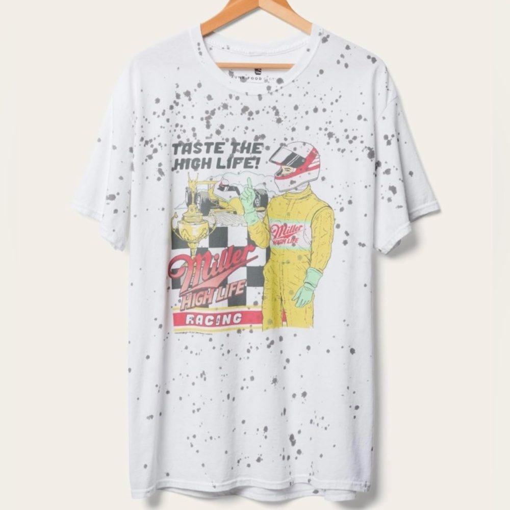 JUNK FOOD Miller High Life Racing Driver Flea Market Tee, Small